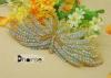 Sew on Bling Bridal Rhinestone Beaded Applique For Wedding Dresses