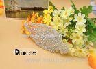 Handmade Iron On Beaded Rhinestone Appliques For Wedding Dresses