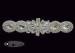 Silver Beaded Rhinestone Bridal Sash Applique For Wedding Dress