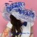 Wide Brim Funny Lady Organza Hats , Ladies Sinamay Hats