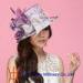 Pretty Broach Organza Sun Hats With 57 CM , womens vintage hats