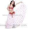 Modern Sexy Red Belly Dancing Skirts Suit In Practice Wear For Adult , 93cm Length