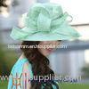 Spring Blue Bow Ladies Sinamay Hats sunshading Eco-friendly