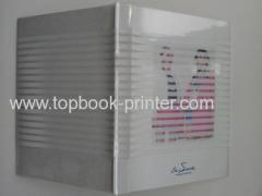 Top-quality case binding blue gold stamping PVC cover hardbound or hardback book printer