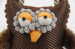 SpeedyPet Dog plush toy in owl shape with rope