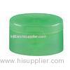 D40mm Oval Shaped Screw Shampoo Flip Top Caps Green For Bottles