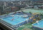 Outdoor Square Metal Frame Pool , Metal Frame Swimming Pool For Rental