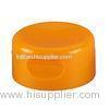 Orange D50mm Round Angled Plastic Flip Top Cap For Facial Cleanser