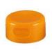 Orange D50mm Round Angled Plastic Flip Top Cap For Facial Cleanser