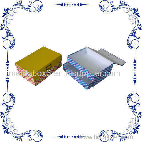 35x25x14.2cm Artpaper Cardboard Desktop Drawer Box with Lid for Desk Organizer & Home Storage