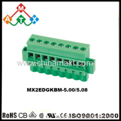 5.0 mm 5.08 mm PCB Pluggable Terminal Blocks connectors 2EDG