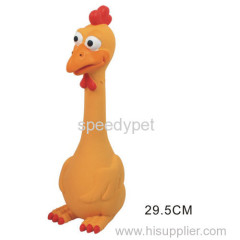 Speedy Pet Brand Dog latex toy yellow Chicken shape