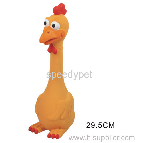 Speedy Pet Brand Dog latex toy yellow Chicken shape