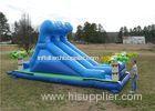 PVC Tarpaulin Commercial Inflatable Slide , Renting Roaring River Slide