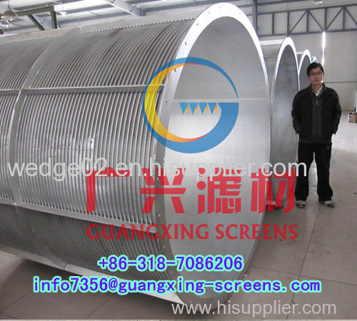 stainless steel 304 wedge wire rotary drum screen for water filtration