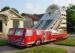 Customized 15M Length Inflatable Fire Truck Slide With Logo Printing Rental