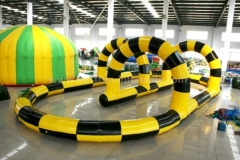 Custom made inflatable race track for go karts