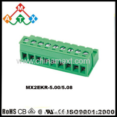 PCB Terminal Blocks connectors 5.08mm spacing male and female Plug-in terminal blocks