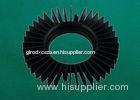 Sunflower Shape Black Fin Extruded Aluminum Heat Sink For LED