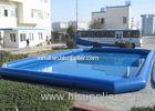 Children Blue Inflatable Deep Swimming Pool , Big Above Ground Blow Up Pools