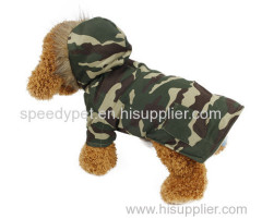 Camouflage Dog two feets fashion winter pet coat
