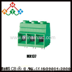 Screw terminal block 15mm 90A PCB connector