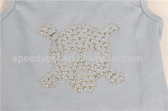 Fashion Skull Logo Dog T-shirt Pet Cotton Clothes