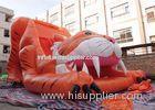 Big Commercial Tiger Inflatable Slide / Inflatable Dry Slide For Kids