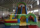 Colorful Commercial 18 Foot Inflatable Slide / Inflatable Slip N Slide