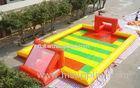 Amazing Sport Game Inflatable Football Field , Colorful PVC Inflatable Football Game Field