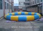 Portable Inflatable Round Swimming Pool , Deep Inflatable Backyard Swimming Pools