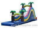 Wonderful Palm Tree Inflatable Wet Slide For Small Kids / Fun Water Slide