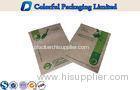 Bottom Open Kraft Paper Zipper Pouch Green Printing Tea Packing