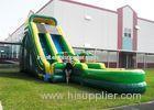 Durable Plato PVC Tarpaulin Inflatable Water Slides , Inflatable Garden Water Slide