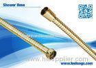 Easy Clean Flexible Shower Hose For Shower Heads , Gold Shower Hose