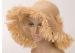 Spring Natural Raw Floppy Sun Hats / 8cm Brim Raffia Hats For Women