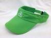 Green Microfiber Mesh Running Hats Polyester Golf Visor Cap Reflective Printing