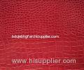 Glazed Crocodile Grain Faux Leather Fabric For Handbags With Bright Color