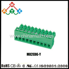 2-24 poles PCB pluggable plug-in terminal block connectors 3.5mm 3.81mm