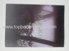 Top-class silver stamping cover saddle stitched landscape photobook printer