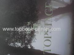 Top-class silver stamping cover saddle stitched landscape photobook printer