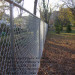 Galvanized chain link fence