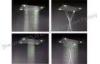 Ceiling Rain Shower Head Steam Room Accessories With 4pcs Colorful Led Light