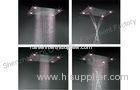 Stainless Steel Steam Room Accessories , Ceiling Rain Shower Head With LED Light