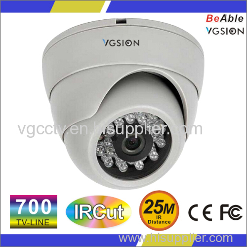 1/3" HDIS 700 TVL 2.5" plastic Dome indoor camera