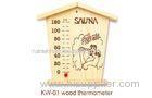 wooden thermometer Sauna Accessories cabin shape for steam room