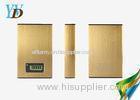 LED Lighting Aluminum Square 10400mAh Golden Mobile Dual USB Power Bank