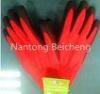 13Gauge Red PU Coated Glove Jonnyma Seamless Lined Dip with 5 Level PU Cut-resistance