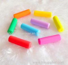 29mm silicone cylindrical beads also can be as baby silicone teether