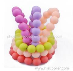 2015 hot sale silicone wristband with silicone beads
